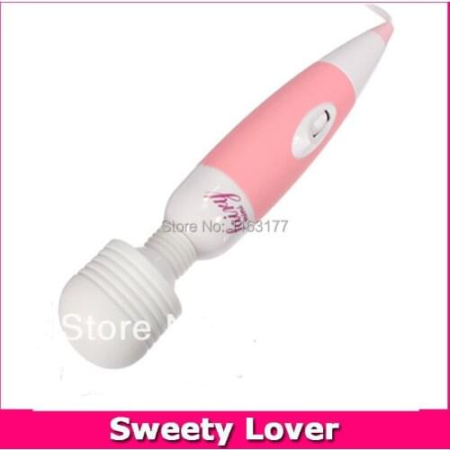 Free Shipping New 2014 Hot Selling Pink Multi-Speed Magic Wand Massager AV Vibrator Clit Stimulation Adult Sex Toys for Women