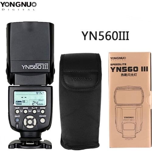 YONGNUO YN560III YN560 III Wireless Flash Speedlite For Canon Nikon Olympus Pentax Fuji SLR DSLR Camera Flashlight