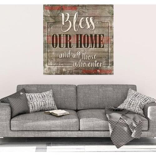 Bless our home 5d diamond painting full square diamond art kit diy diamond mosaic sale decortion home livingroom wall sticker