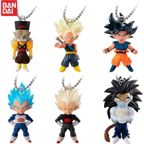 Bandai Gashapon Dragon Ball Super Z UDM BURST 37 Pendant Keychains Model Toys Son Goku Super Saiyan Vegeta IV Cumber Android#20