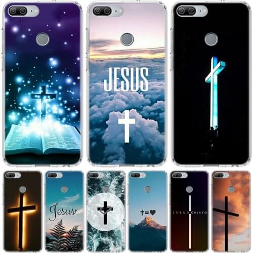 Christian Cross Design Phone Case for Huawei Honor 10 9 20 7A 7X 8A 8S 8X 9X Lite Pro Y5 Y6 Y7 Y9S 2019 10i 20i Coque Cover