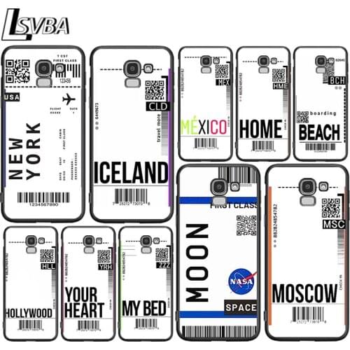 Air Ticket Travel for Samsung Galaxy J2 J3 J4 Core J5 J6 J7 J8 Prime duo Plus 2018 2017 2016 Silicone Phone Cover