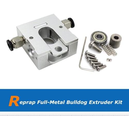 Reprap 3D Printer Parts Full-Metal Bulldog Extruder Kit Compatible with E3D/ J-head/MK8 Hotend