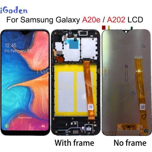 For Samsung Galaxy A20e A202 A202F A202DS Display Touch Screen Digitizer Assembly A202 A202F/DS For SAMSUNG A20e LCD