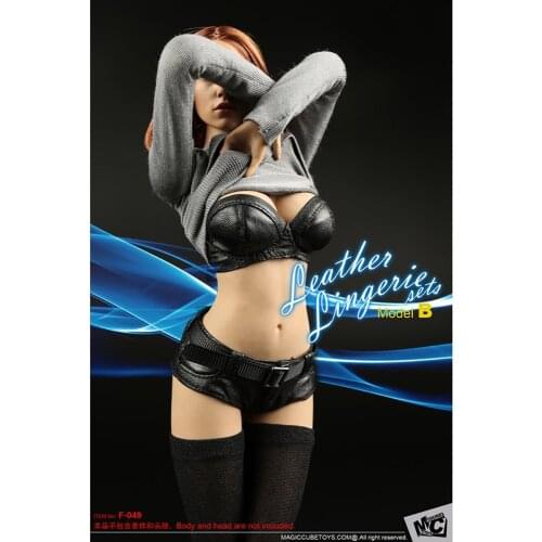 F-049 1/6 Scale Female Soldier Underwear Shorts T-shirt Black Stockings Suit Fit 12'' Action Figure Female Body Doll Accessories