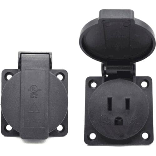 IEC 320 C14 United states 3 prong plug Waterproof AC POWER Socket Removable socket for US type B Plug