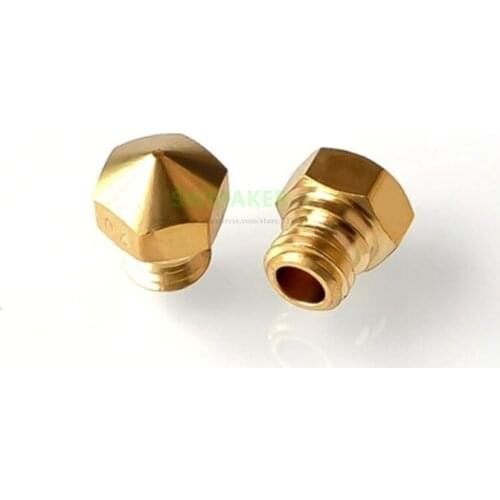 Brass Nozzle size 0.2mm 0.3mm 0.4mm 0.5mm 0.6mm 0.8mm 1.75mm for Flashforge Finder 3D printer spare parts