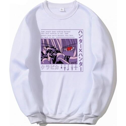 Japanese Anime Men Hoodie Hunter×Hunter Printed Harajuku Fleece Boy girl Hoodies Casual Round neck Sweatshirts 2021 Hot Sale