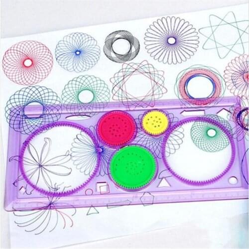 Drawing Toys Set Learning Art Sets For Children Creative Gift Spirograph Geometric Ruler Drafting Tools Stationery For Students