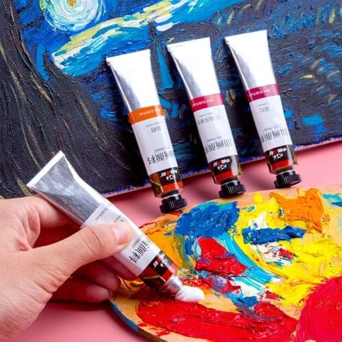 12/24 colors Fine 20ml oil paint set Pigment Beginner Fine Art Painting Tools drawing pigments art supplies tool set school Gift