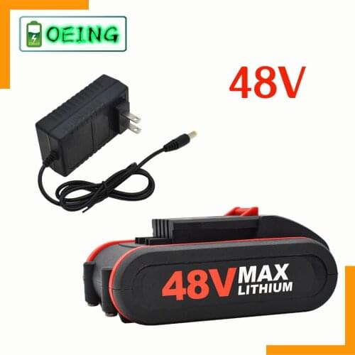 NEWEST Electric Pruning Saw Single Hand Electric Saw Logging Electric Chain Saw Charging 18650 battery 48V Battery +Charger