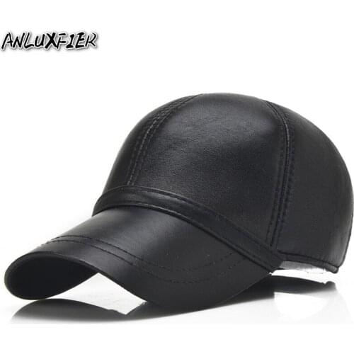 B-7130 Adult Leather Casual Hat Outdoor Baseball Cap Adjusted Casual Leather Baseball Cap Manufacturers