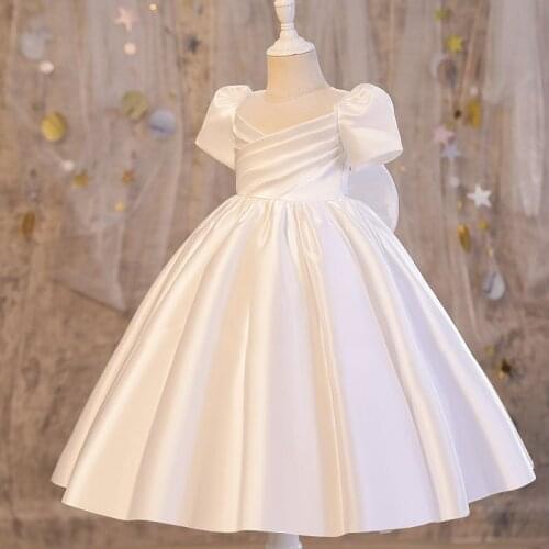 1-10 Age Luxury Evening Dress Girls Long Princess Dress Fluffy Children Piano Birthday Party Costume New Dresses For Bridesmaids