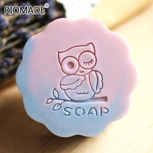 Owl Handmade Soap Imprint Stamp Bird Pattern Transparent Natural Soap Seal Clear Acrylic Stamp Custom For Soaps Making
