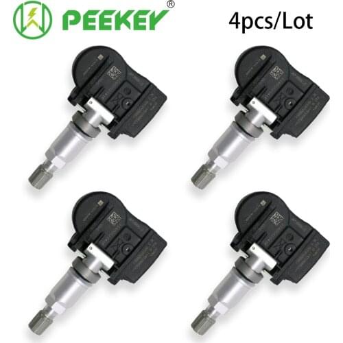 PEEKEY 4PCS TPMS 52933-A5000 Tire Pressure Monitor Sensor for Hyundai Accent Equus Santa Fe Genesis Coupe Kia