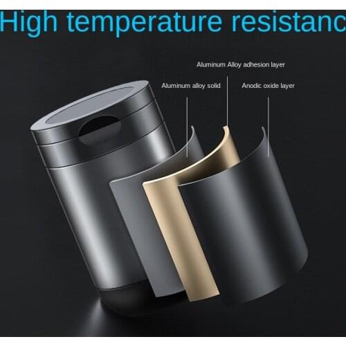 1pcs Car Ashtray with LED Light Push Type Auto Vehicle Cigarette Ashtray Holder Decor