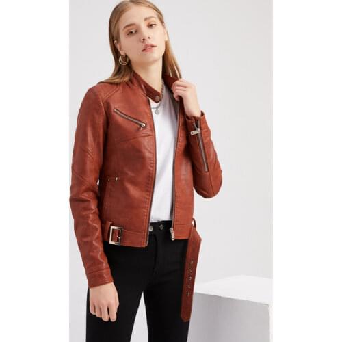 QDNIXILA Womens Fashion Leather Jackets