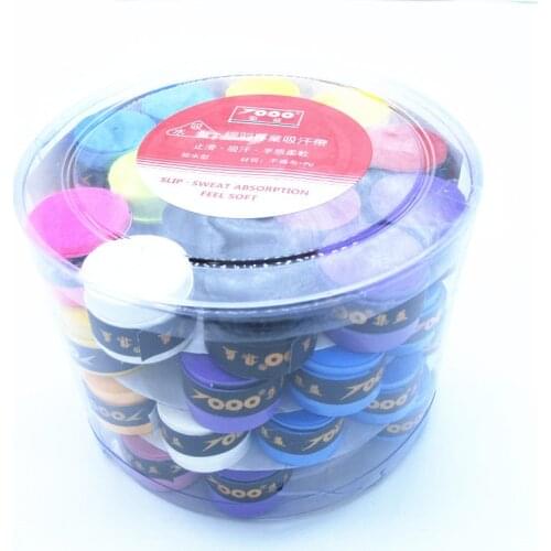 60PCS/lot Bucket Overgrip Tennis/Badminton Racket Overgrips Anti-skid Sweat Absorbed Viscous Taps Racquet Sweatband L766OLD