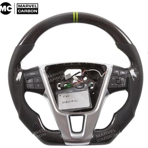 100% Real Carbon Fiber Steering Wheel for Volv-o V40 Polestar