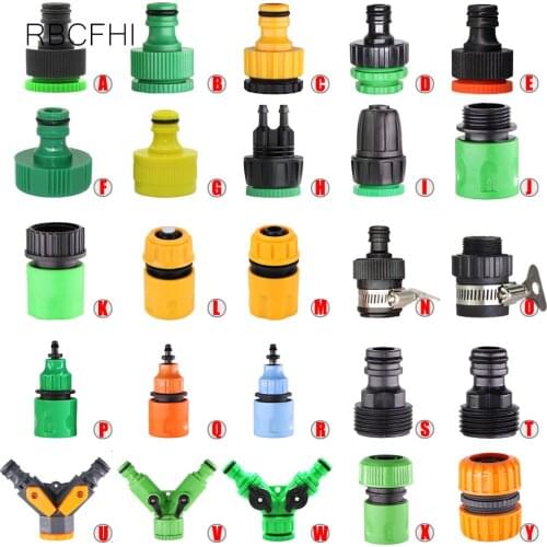 RBCFHl Garden Tap Watering 1/4" Hose Pipe Fitting Adapter 1/2" 1" 3/4" Male Female Thread Universal Nipple Joint Irrigation Tool