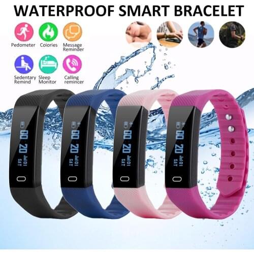 0.86 Inch Color Screen Smart Bracelet Men Sports Pedometer Fitness Tracker Smart Band Sleep Monitor LED Display Waterproof
