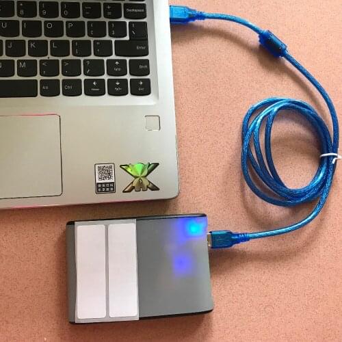 USB 2.0 desktop uhf rfid reader writer 860-960 Mhz build-in 2 dBi antenna + Free SDK source code ISO18000-6C/ 6B