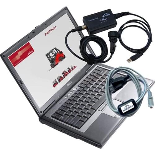 Linde forklift full set of diagnostic tool CanBox + TruckDoctor cable + Touchbook CF-52 Laptop + Diagnose Program pathfinder