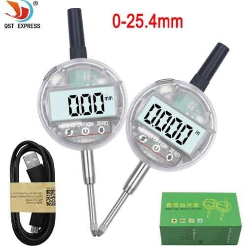 USB charging model 0-25.4mm high precision digital display dial indicator touch mechanical dial indicator