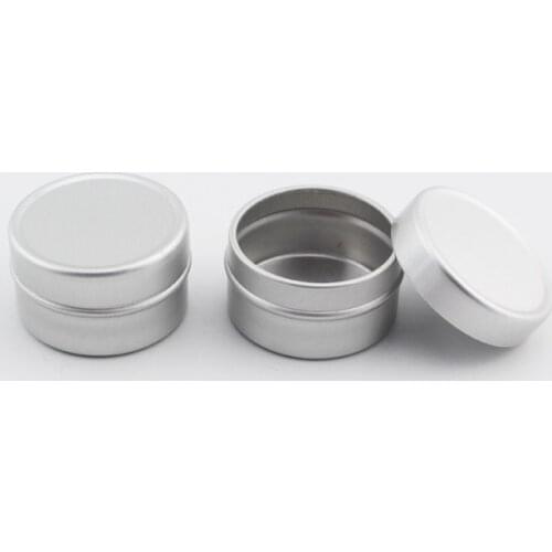 200pcs 5g Empty Aluminum Cream Jar With Slip On Lids Metal Container For Lip Balm Storage Empty Lipstick Aluminum Bottle Tin