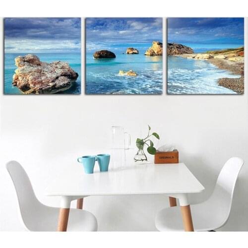 2017 Modern Wonderland Beach Canvas Art Painting HD Wall Home Decor For Living Room Printed Modular Arts Cuadros Wedding Gift