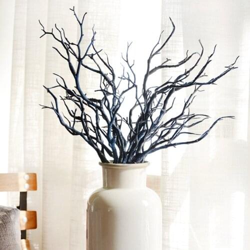 6pcs per lot artificial dried tree branch Green White and Blue for wedding party home hotel venue decoration antlers hair hands