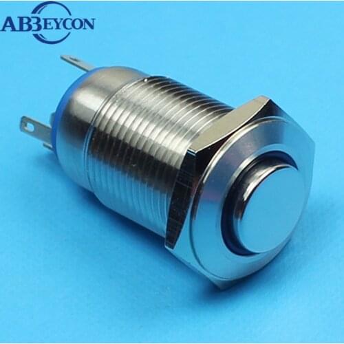 ABBEYCON 16mm High rise ring lamp illuminated push button switch latching