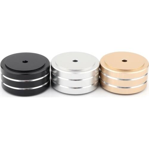 4PCS SP4010 HiFi AMP Speaker Aluminum Isolation Feet Pad Use For Turntable DAC Stereo Audio Speakers Amplifier 40x20mm