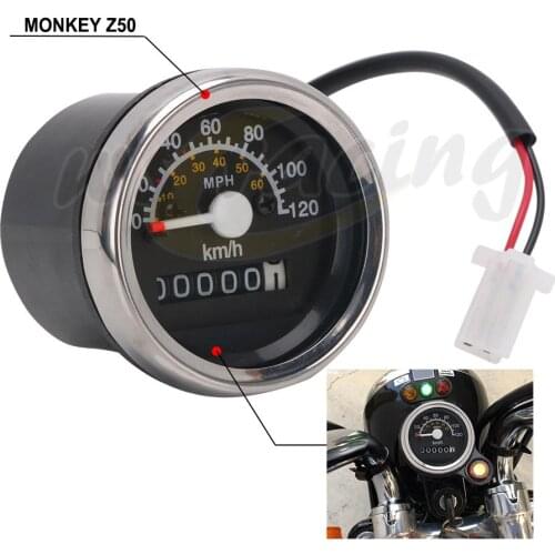 Motorcycle Plastic Alumium Speedometer Instrument Gauge For Honda Monkey Z50 50Z 50 Z