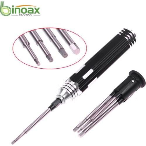 Binoax RC Tools 4 in 1 Hexagon Head Hex Screw Driver Tool Set Kit 1.5,2.0,2.5,3.0mm for RC Helicopter Car