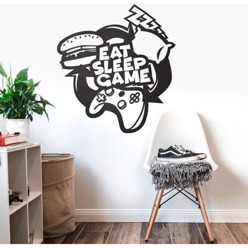 Eat, sleep, game - Wall Decal in any flat surface C5012