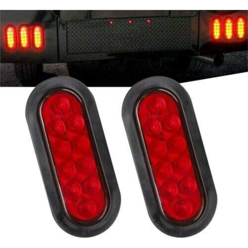 2PCS LED Trailer Taillights Trailer Rear Lights Truck Front Light Truck Side Light Black LED Trailer Light 12v LED Light Caravan
