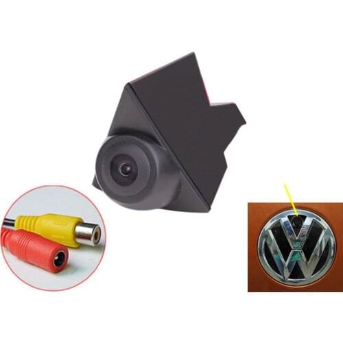 JanDeNing Car Vehicle Front View Logo Embeded Camera for Volkswagen Waterproof Wide Degree