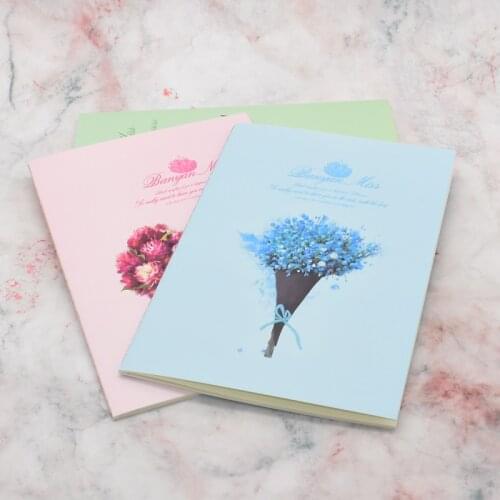 16k quality notebook cute soft cover B5 size student and office diary 2pcs