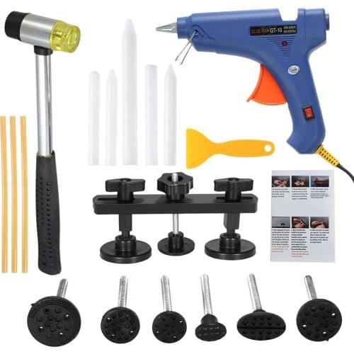 EU Plug/US Plug Car Repair Tool Kit Car Body Dent Puller Aluminum Balance Bridge Set Tool Auto Body Dent Repair Kit