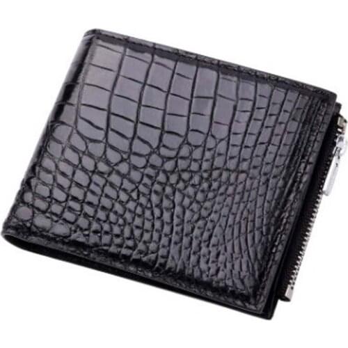 LINSHE crocodile men The wallet Brief paragraph Coin purse The new leisure wallet coin bag Genuine leather wallet men