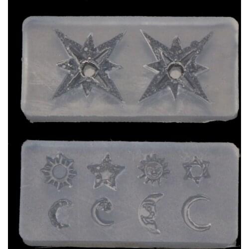 Mini Size Moon Star Sun Resin Jewelry Fillings Resin Silicone Mold Jewelry Tools Epoxy Resin Mold