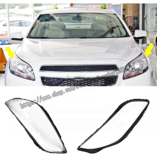 For Chevrolet Malibu 2012-2014 Headlight Lens Headlamp Cover Left and right 2pcs high quality Car modification accessories