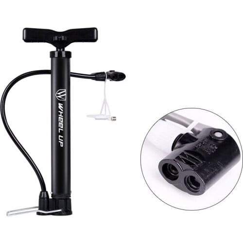 New Bicycle Pump Inflator 100PSI Gauge Portable Lightweight Hand Air Inflator External Hose Fits Presta Schrader