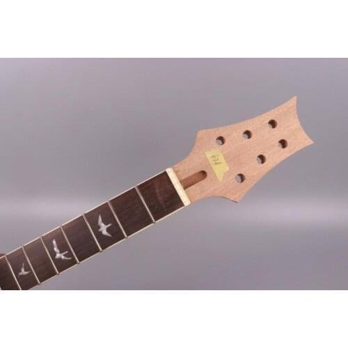 Unfinished mahogany 22 frets electric guitar neck rosewood fingerboard 24.75inch
