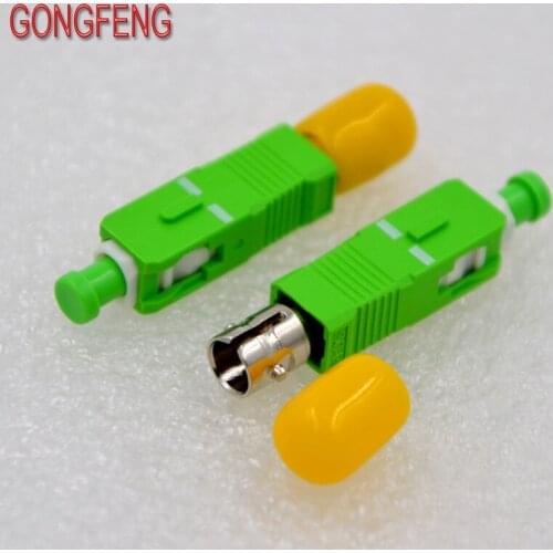 GONGFENG 10PCS New Optical Fiber Connector Single Mode ST/ UPC To SC/APC Flange Adapter Coupler Special Wholesale