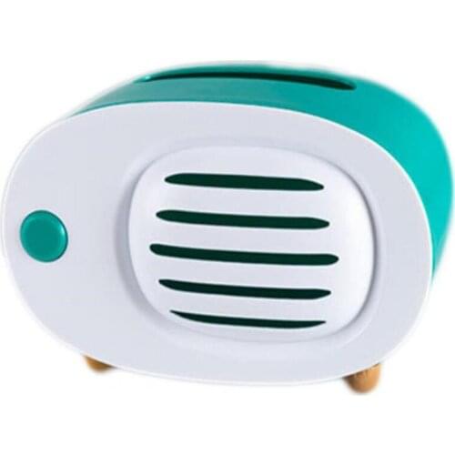 Retro Creative Napkin Drawer Radio Tissue Box Desktop Paper Storage Box Restaurant Hotel Home Living Room Decoration Ornaments