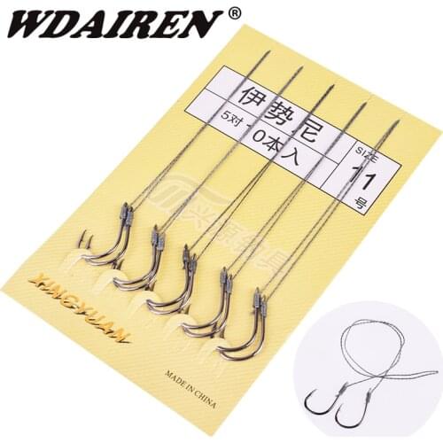 10Pcs/Lot Fishing Hook Crank String Japan Series Hooks group Freshwater Catch Barbed Tackle Single Black Nickel Color Sabiki