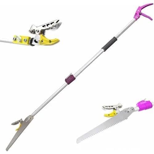2.2m Extra Long Reach Pruner Cut and Hold Bypass Pruner Max Cutting Fruit Picker and Tree Cutter For Garden