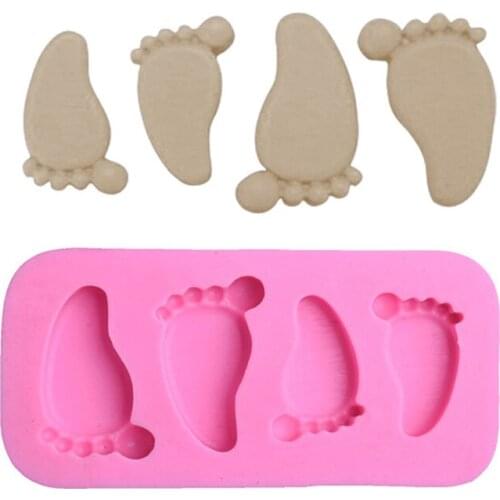 Cute Baby Hand Foot Silicone Mold Fondant Mould Cake Decor Resin Jewelry Making